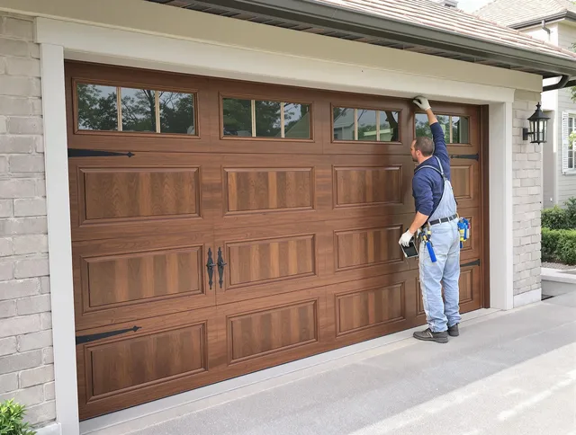 Custom garage door showcase by Buena Park Garage Door Repair in Buena Park