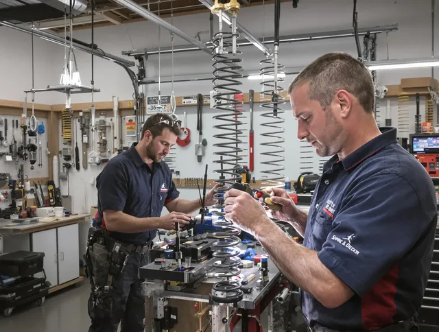 Garage door spring repair service by Buena Park Garage Door Repair in Buena Park